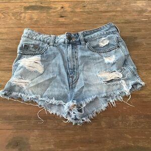 BDG High Rise Dree Cheeky Denim Shorts